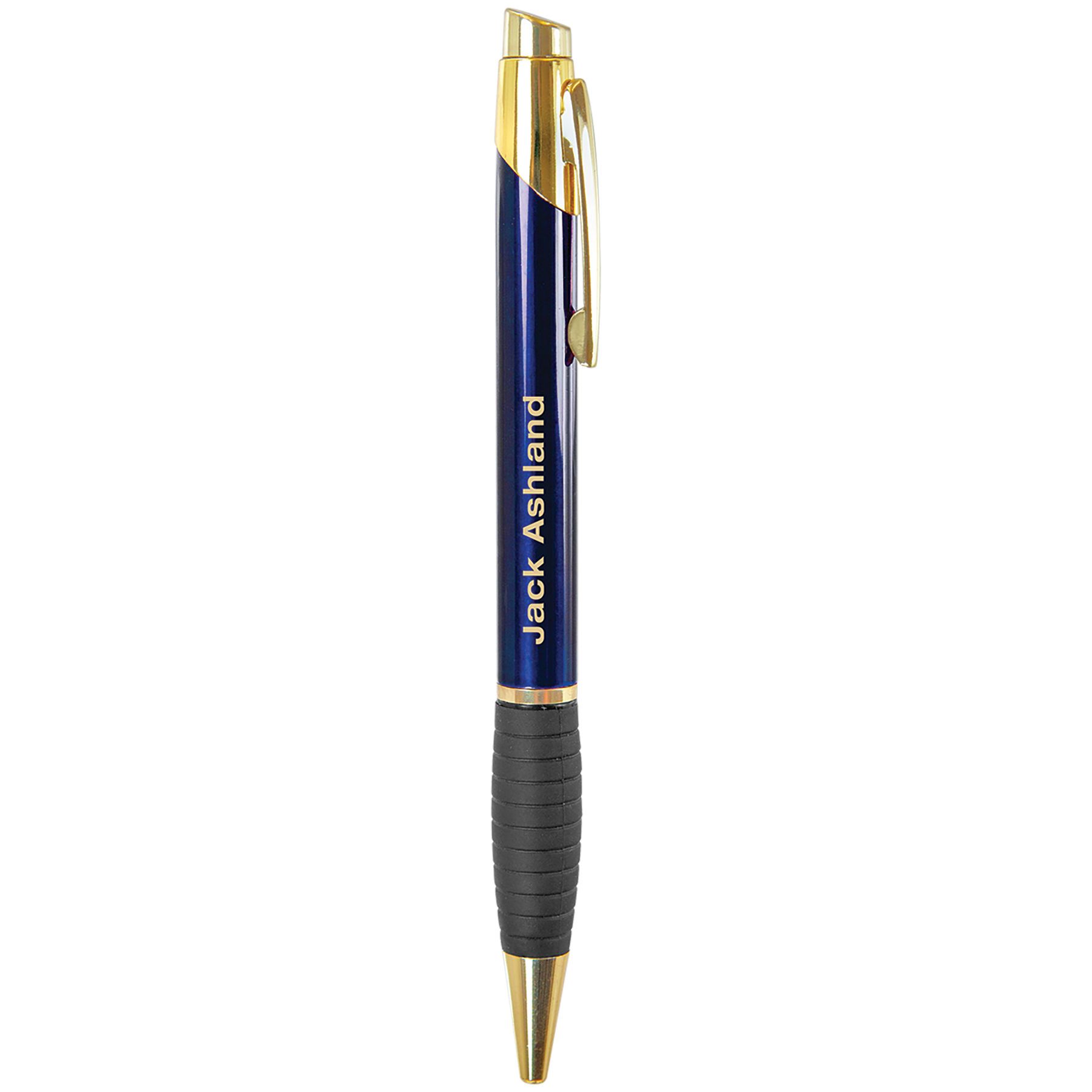 Brass Ballpoint Ink Pen with Gripper - Craftworks NW, LLC