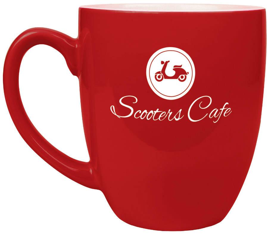 Ceramic Bistro Coffee Mug 16oz Engravable - Craftworks NW, LLC