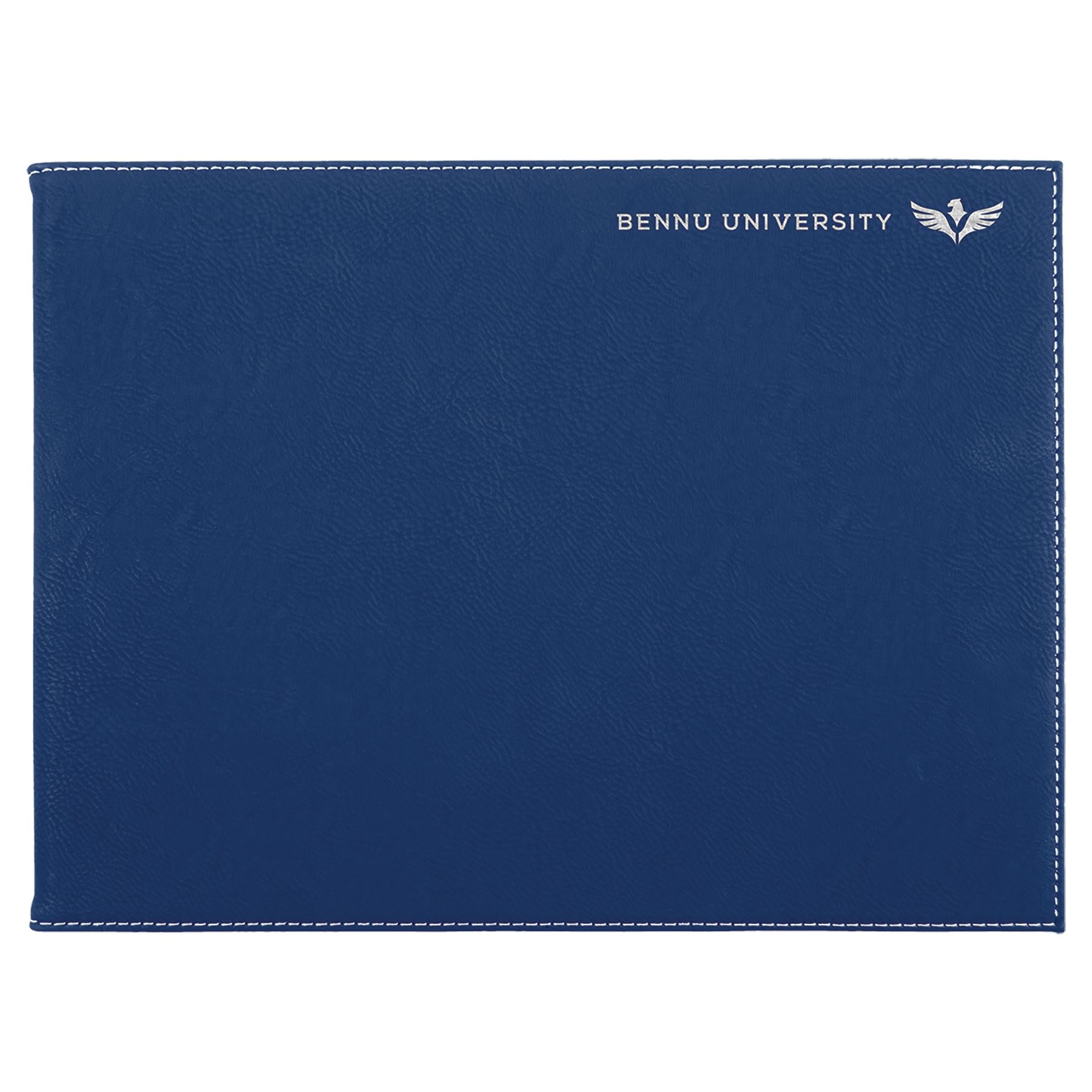 Certificate/Diploma Holder 9" x 12" (Holds 8 1/2" x 11" Document), Laserable Leatherette Certificate Holder Craftworks NW Blue/Silver 
