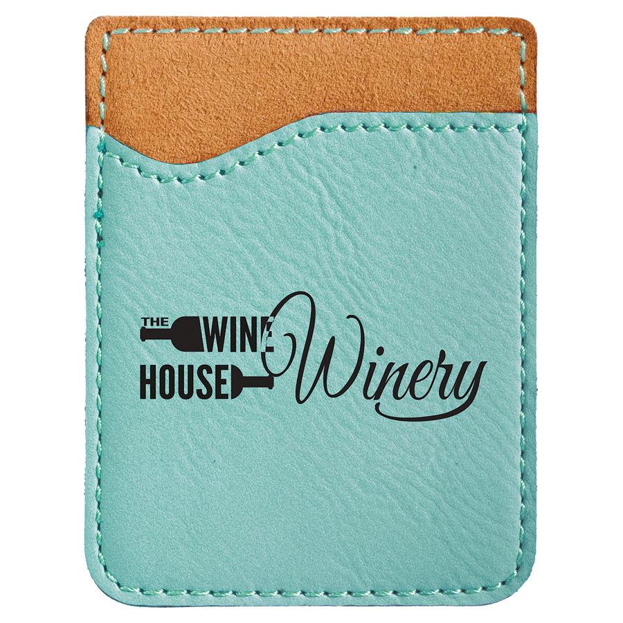 Cell Phone Wallet, Laserable Leatherette - Craftworks NW, LLC