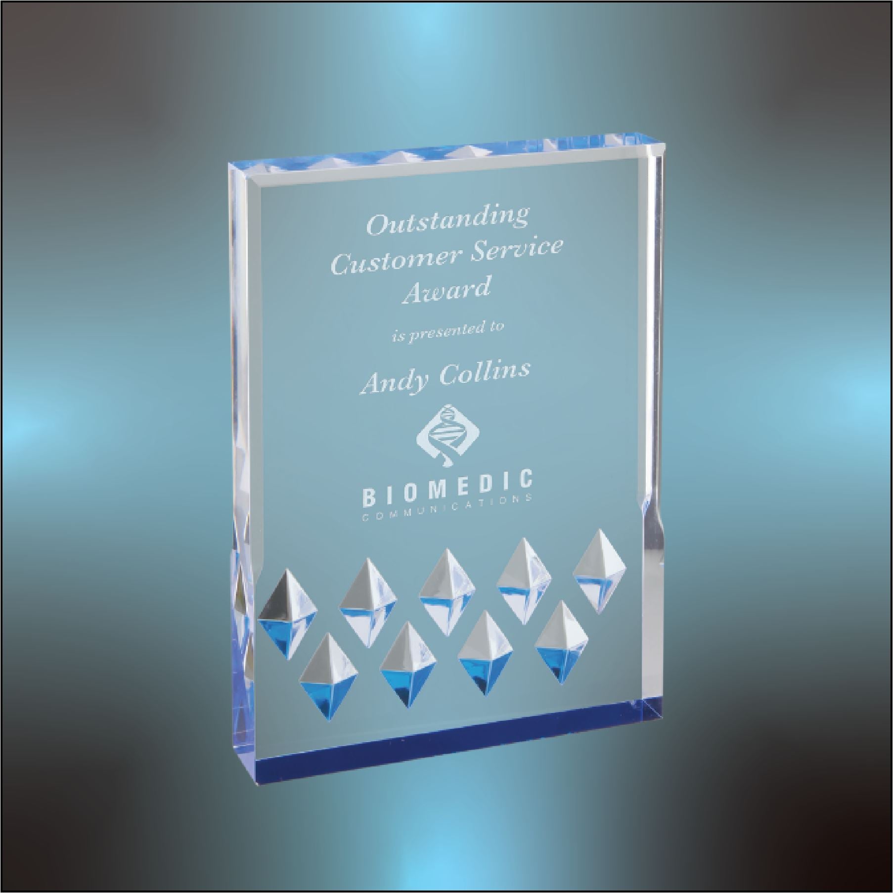 Diamond Mirage Acrylic Award - Craftworks NW, LLC