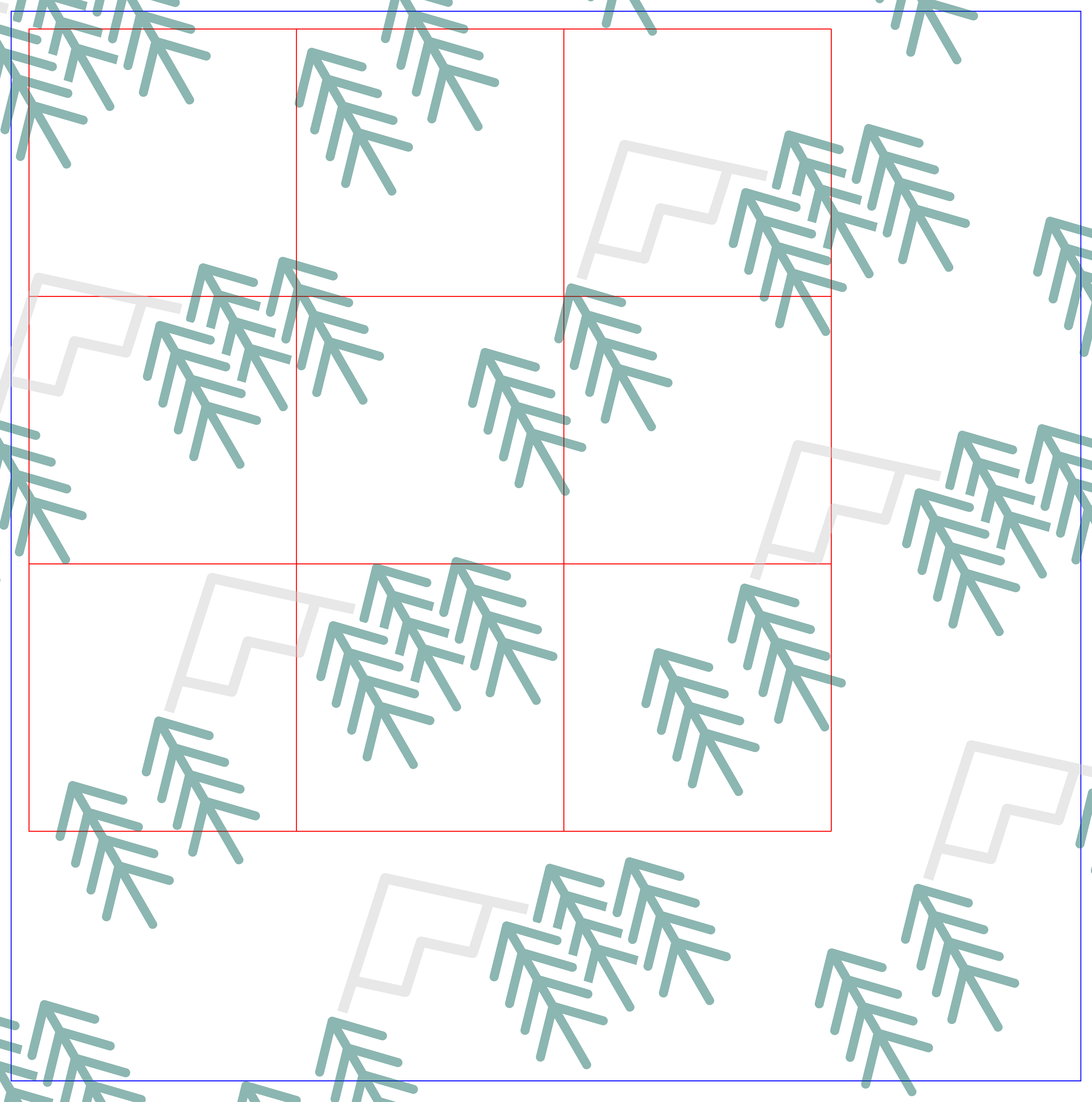 Digital Laser Cutting Template: 3" x 3" Rectangles - 12" x 12" Sheet Size Digital Laser Engraving Files Craftworks NW 
