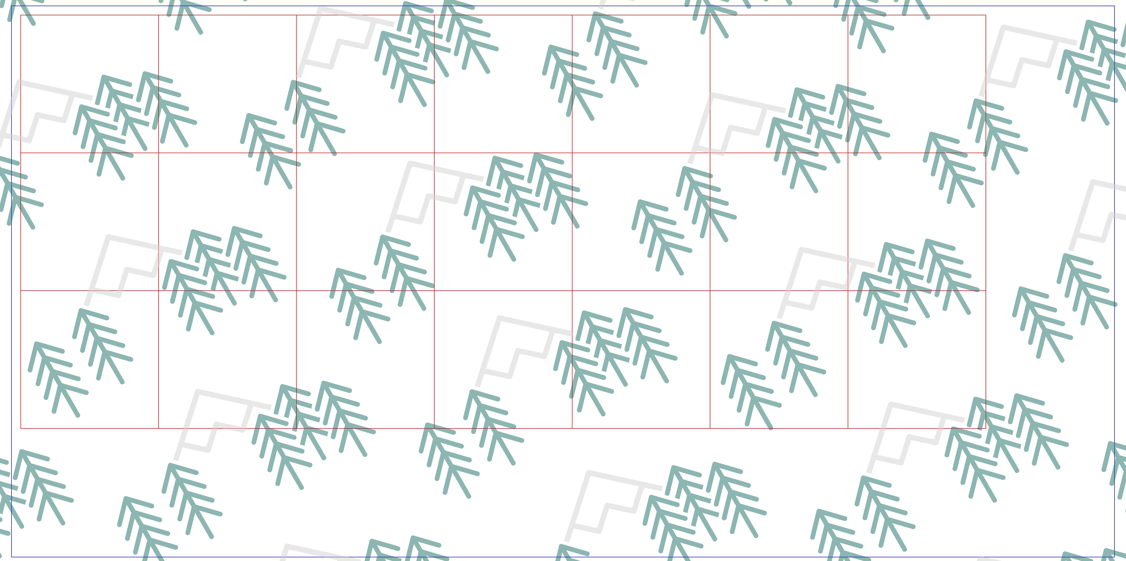 Digital Laser Cutting Template: 3" x 3" Rectangles - 12" x 24" Sheet Size Digital Laser Engraving Files Craftworks NW 