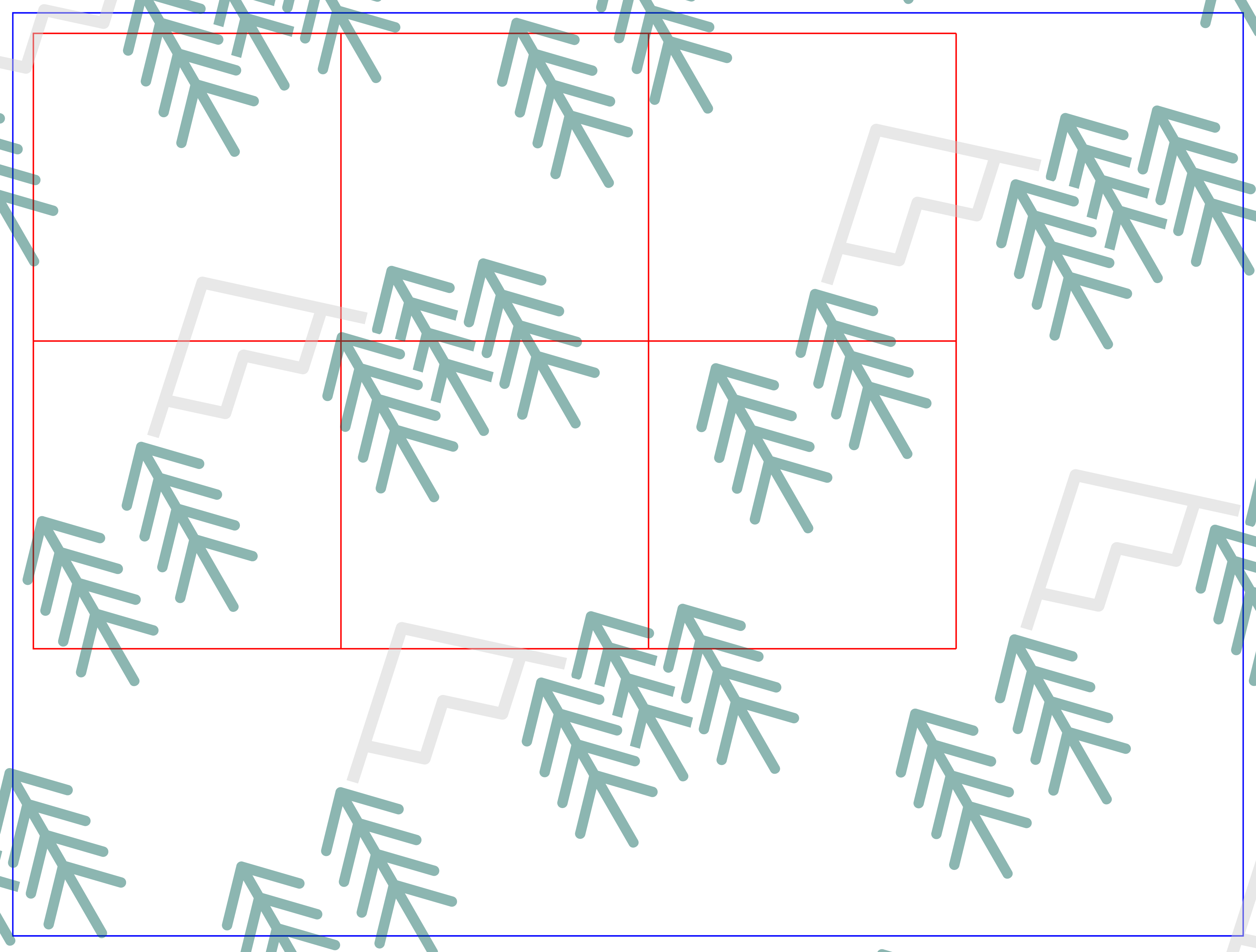 Digital Laser Cutting Template: 3" x 3" Rectangles - 12" x 9" Sheet Size Digital Laser Engraving Files Craftworks NW 