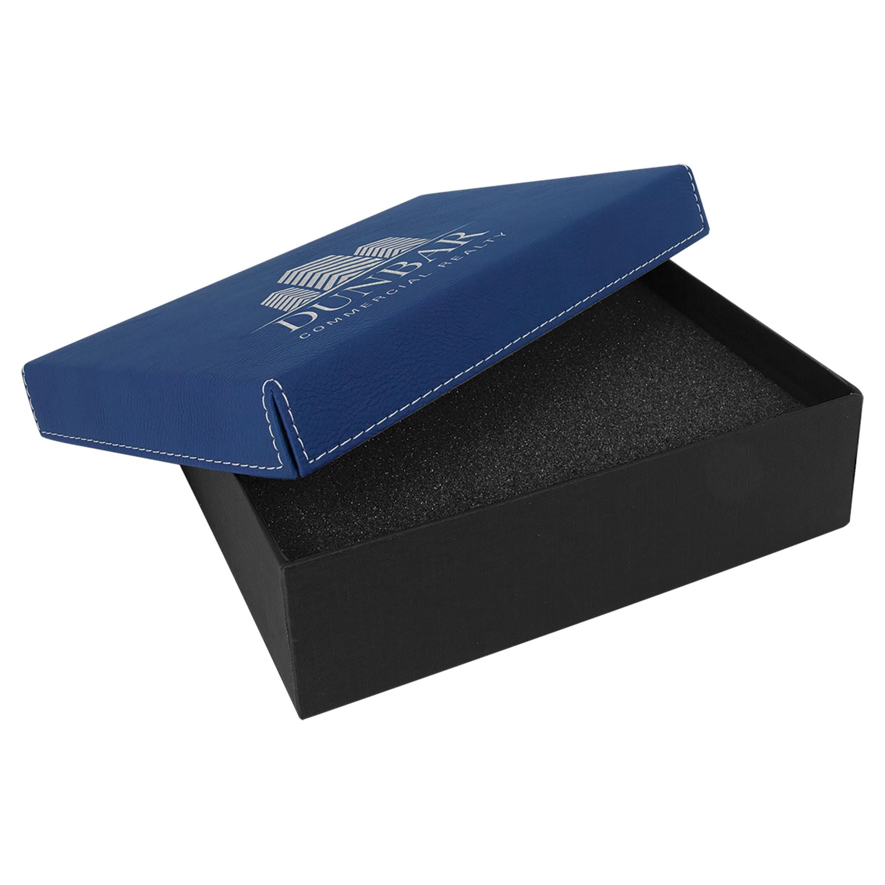Gift Box with Laserable Leatherette Lid, 7 3/8" x 5 3/4" Gift Box Craftworks NW 