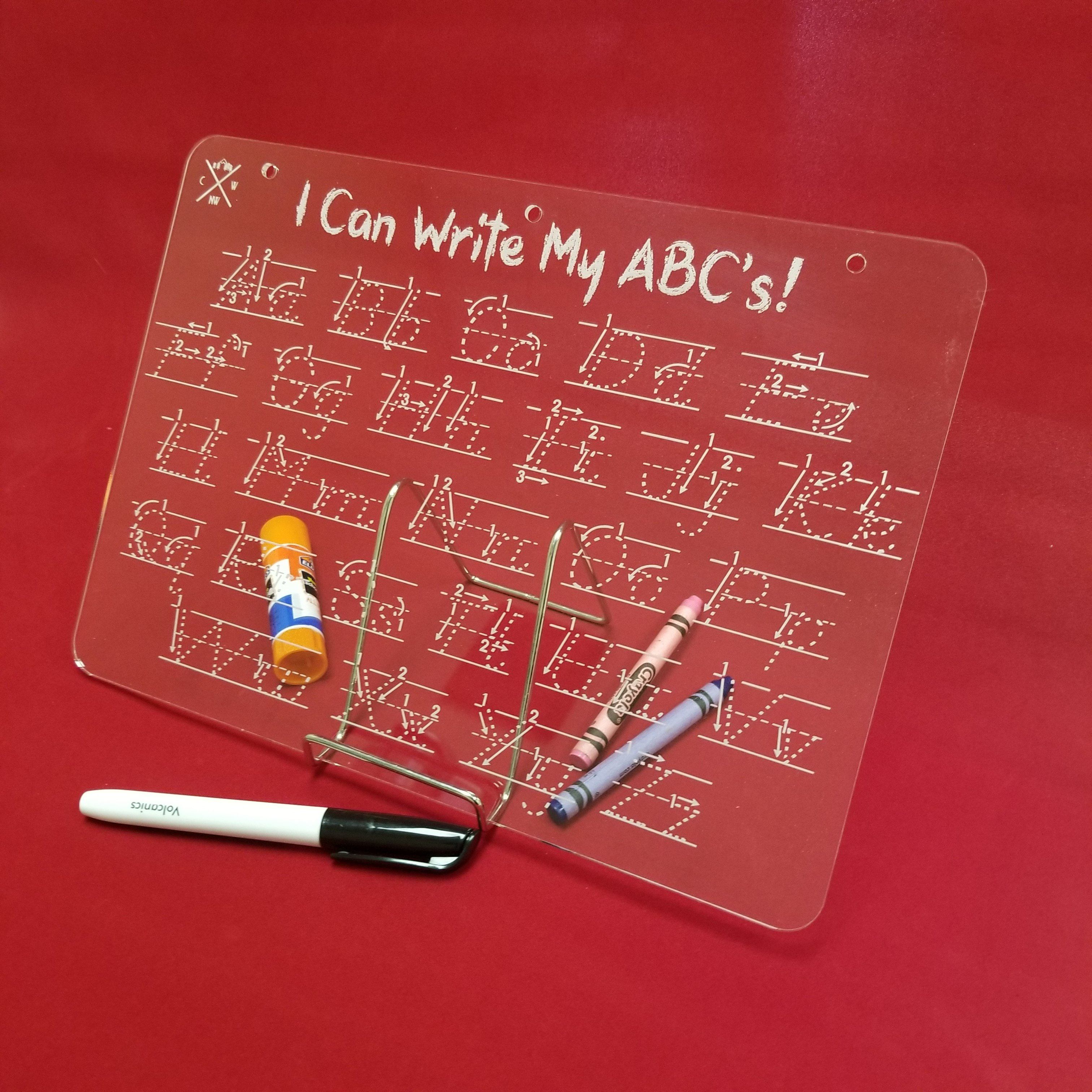 "I Can!" Trace and Learn My ABC's Acrylic Plates - Craftworks NW, LLC