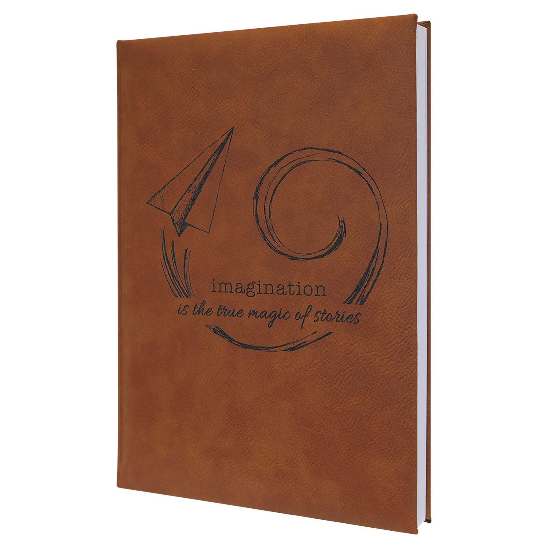 Journal, 7" x 9 3/4" Laserable Leatherette, Laser Engraved Sketch Book Craftworks NW 