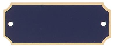 Laserable Black Brass Perpetual Plate with Gold Border 2 1/2" x 1" Perpetual Plates Craftworks NW Black 