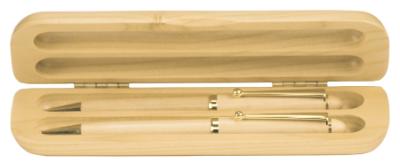 Maple Wood 2-Pen Case - Craftworks NW, LLC