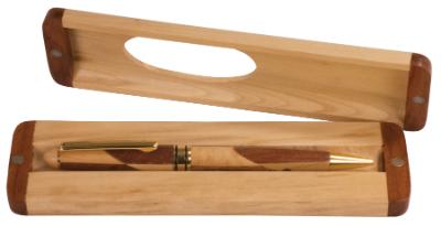 Maple/Rosewood Finish Pen Case - Craftworks NW, LLC