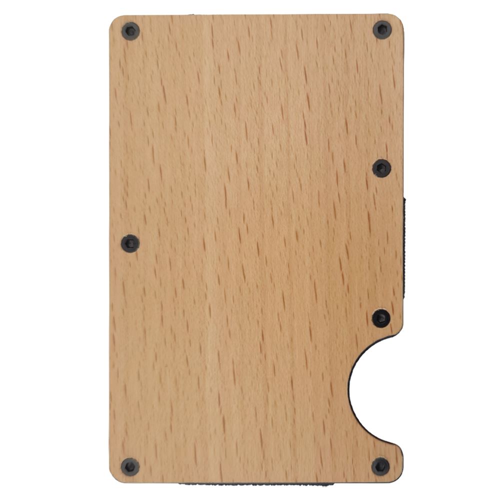 Minimalist Wallets RFID Blocking, Wood, Laser Engraved Wallets Craftworks NW Maple 