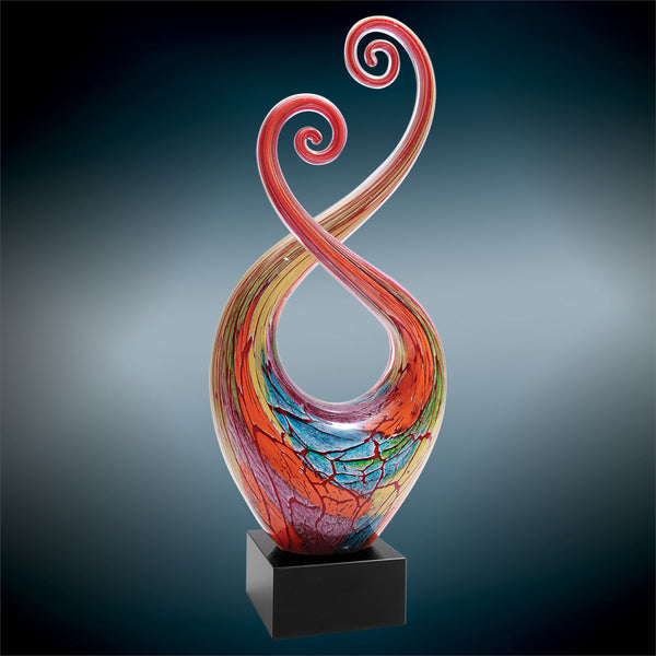 14 Multi-Color Twist Art Glass with Black Base – Academy Engraving