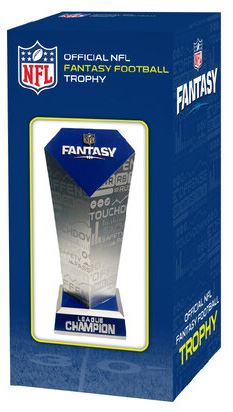 18 NFL Fantasy Football Trophy on Black Base Fantasy Football