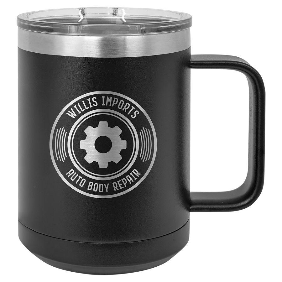 Polar Camel Customizable 15oz Stainless Steel Coffee Mug - Craftworks NW, LLC