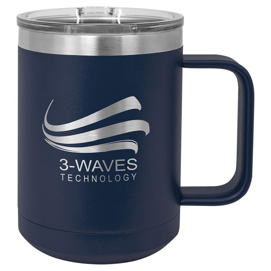 Polar Camel Customizable 15oz Stainless Steel Coffee Mug - Craftworks NW, LLC