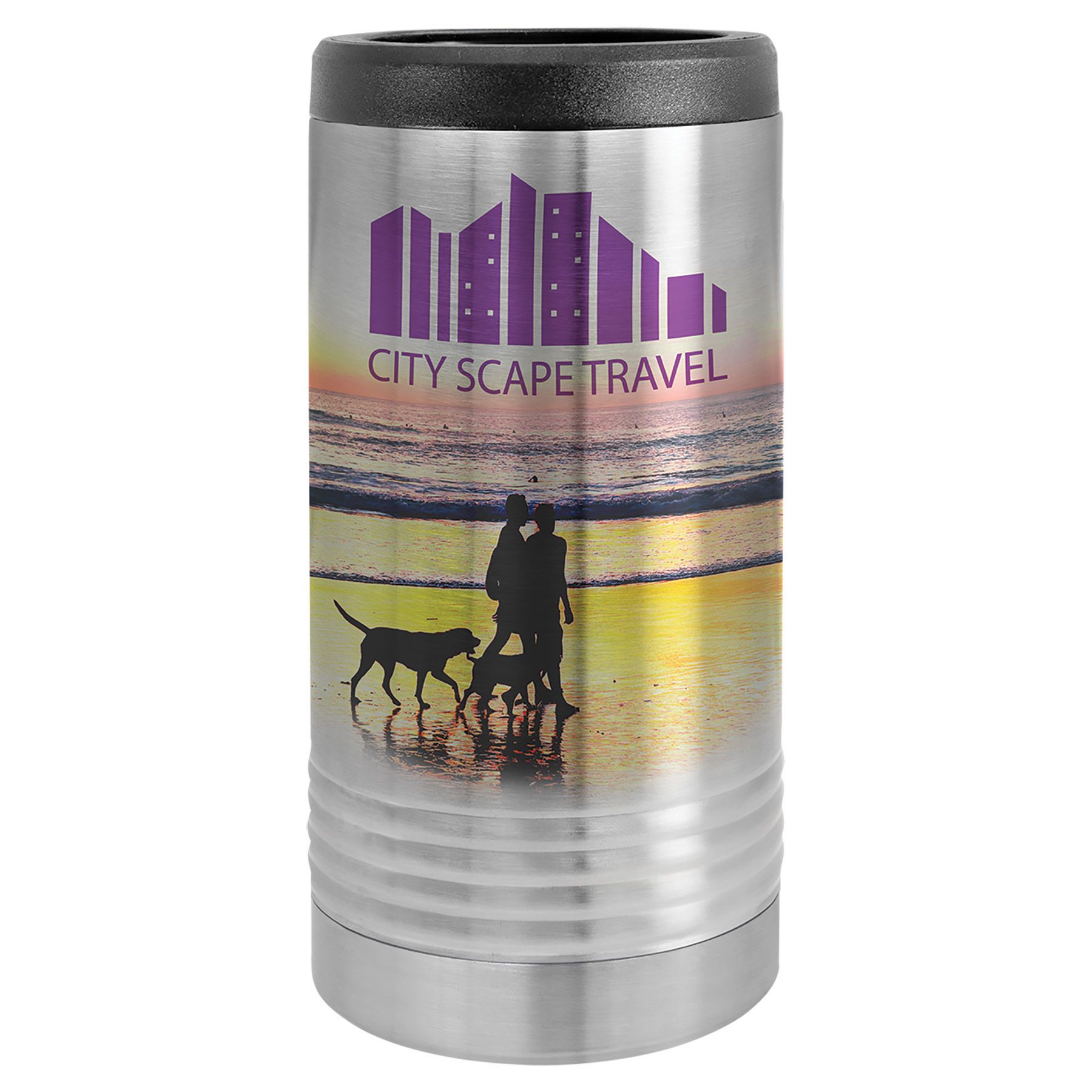 Polar Camel Sublimatable Stainless Steel Slim Insulated Beverage/Can Holder - Craftworks NW, LLC