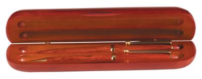 Rosewood Finish 2-Pen Case - Craftworks NW, LLC