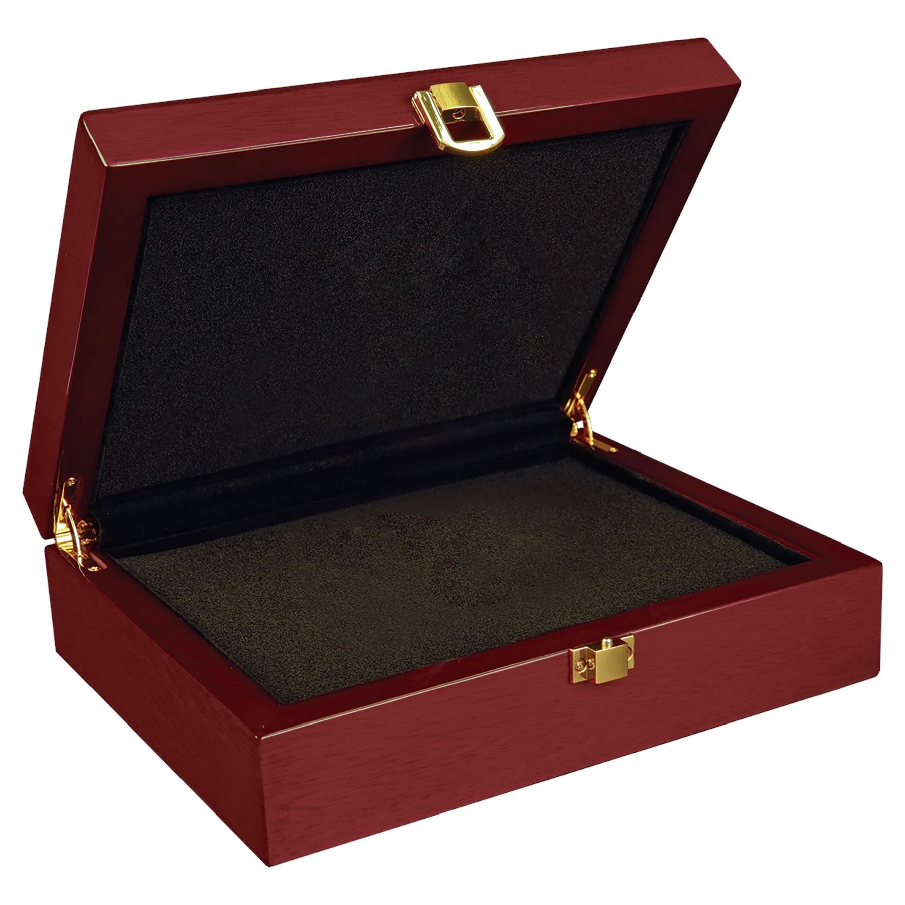 Rosewood Piano Finish Gift Box, 10 1/4" x 7 1/2" x 3 1/8", Laser Engraved Gift Box Craftworks NW 