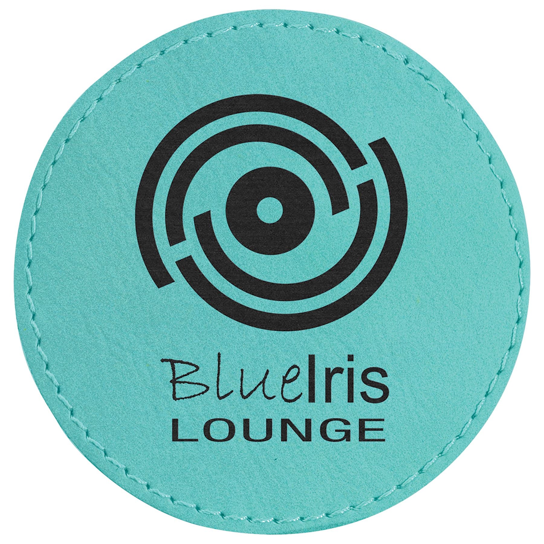 Round Patch with Adhesive, Laserable Leatherette 3" - Craftworks NW, LLC