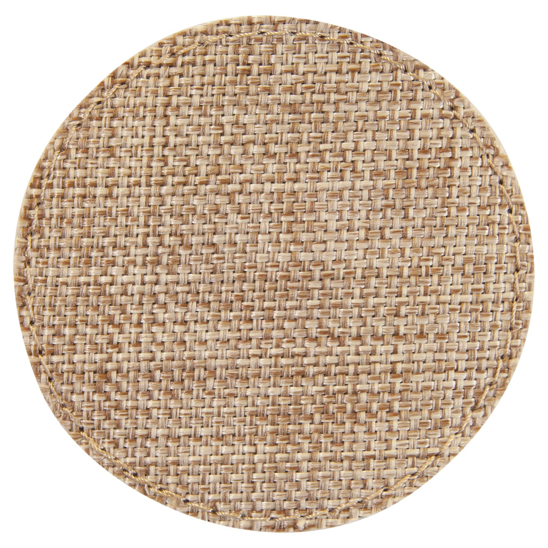 Round Patch with Adhesive, Sublimatable Burlap, 3" Burlap Patches Craftworks NW 