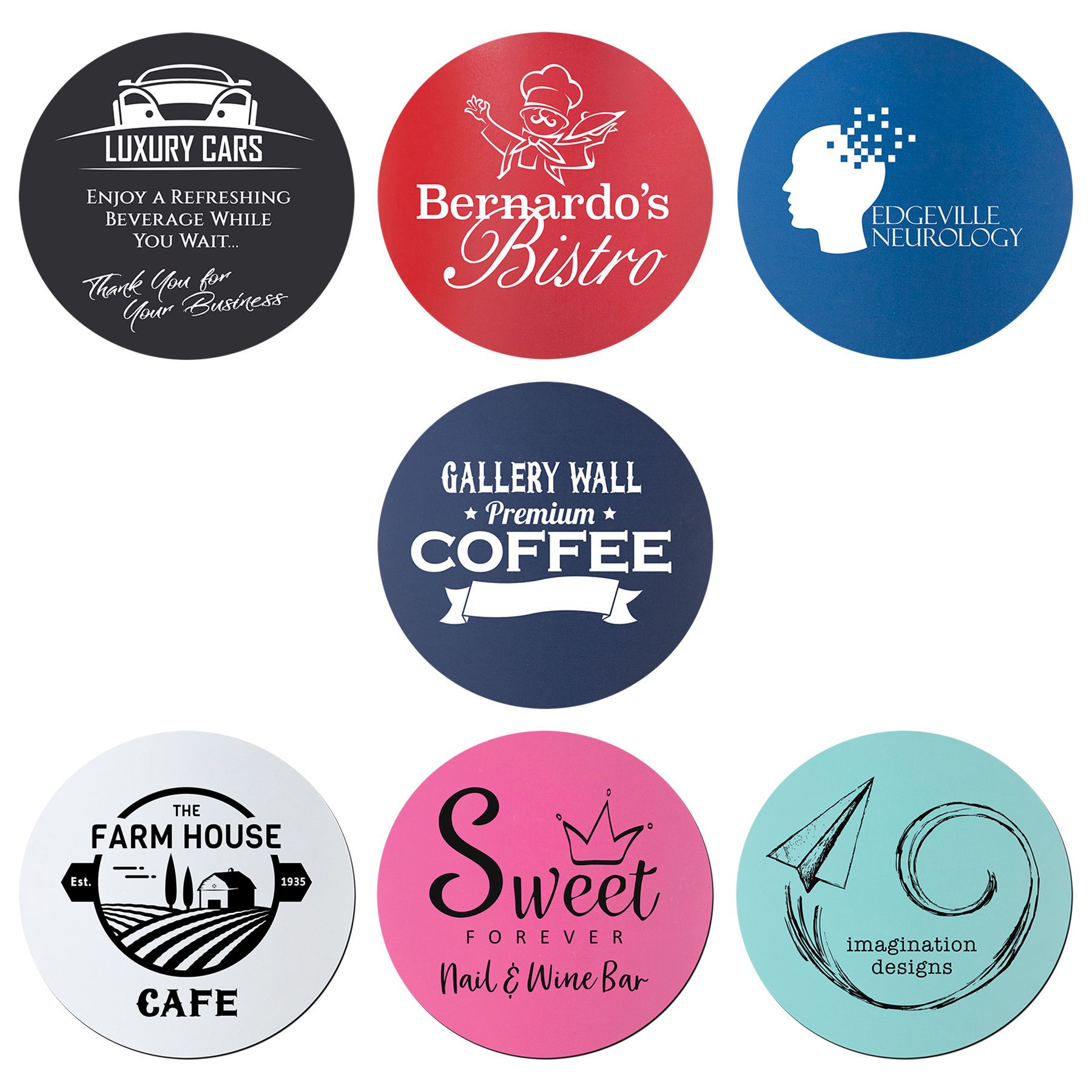 Round Silicone Coaster, 3 3/4" Laserable Silicone - Craftworks NW, LLC