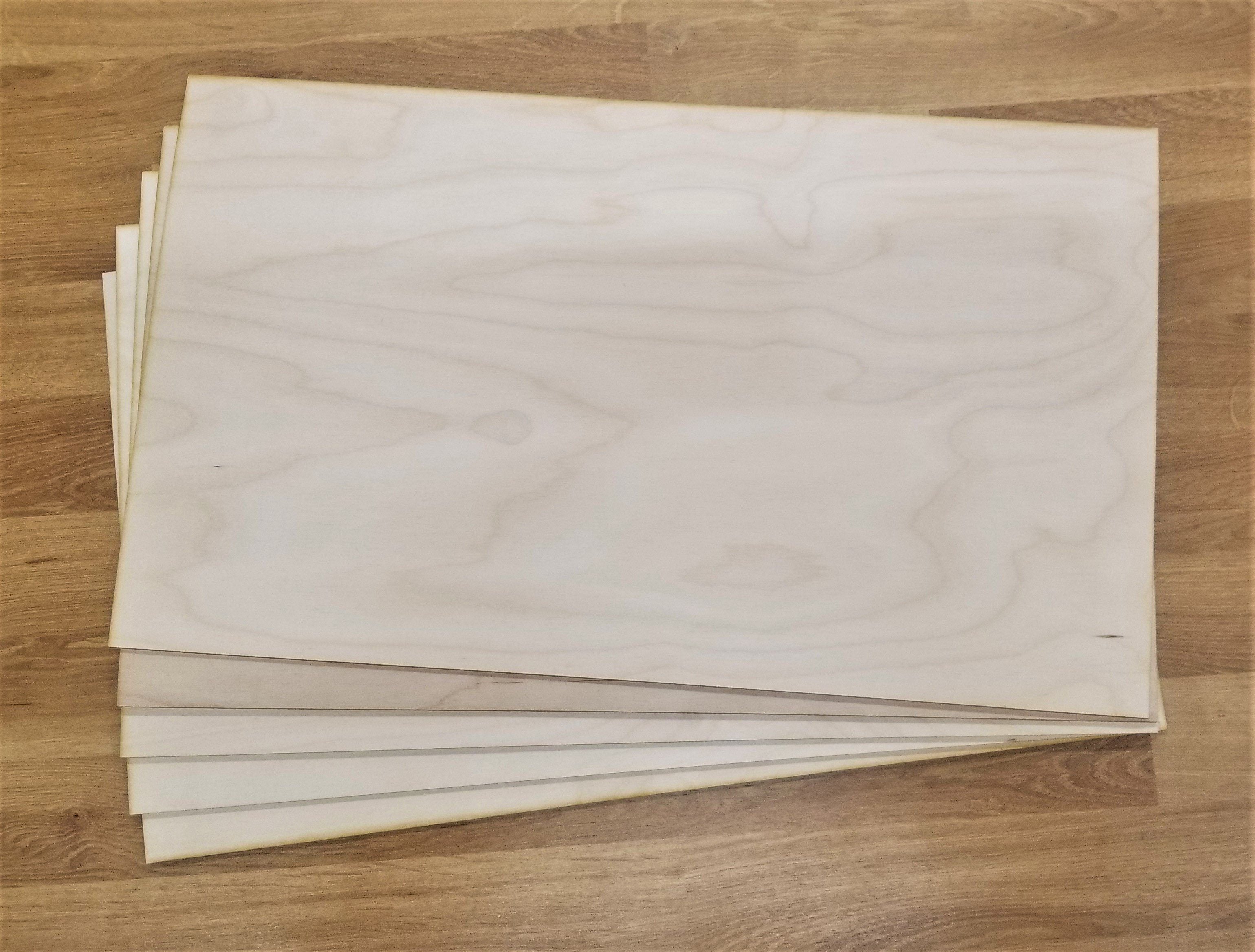 Sheet Stock, Russian Birch Plywood, 12" x 20" x 1/8" - Craftworks NW, LLC
