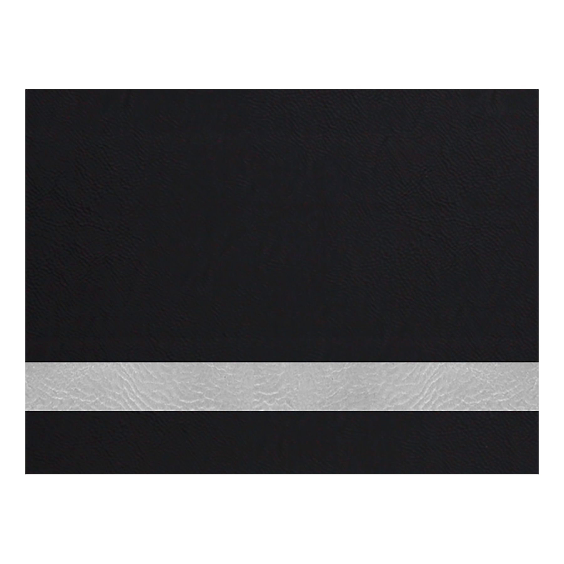 Sheet Stock w/Adhesive Backing, Laserable Leatherette, 6" x 9" Engraving Supplies Craftworks NW Black/Silver 