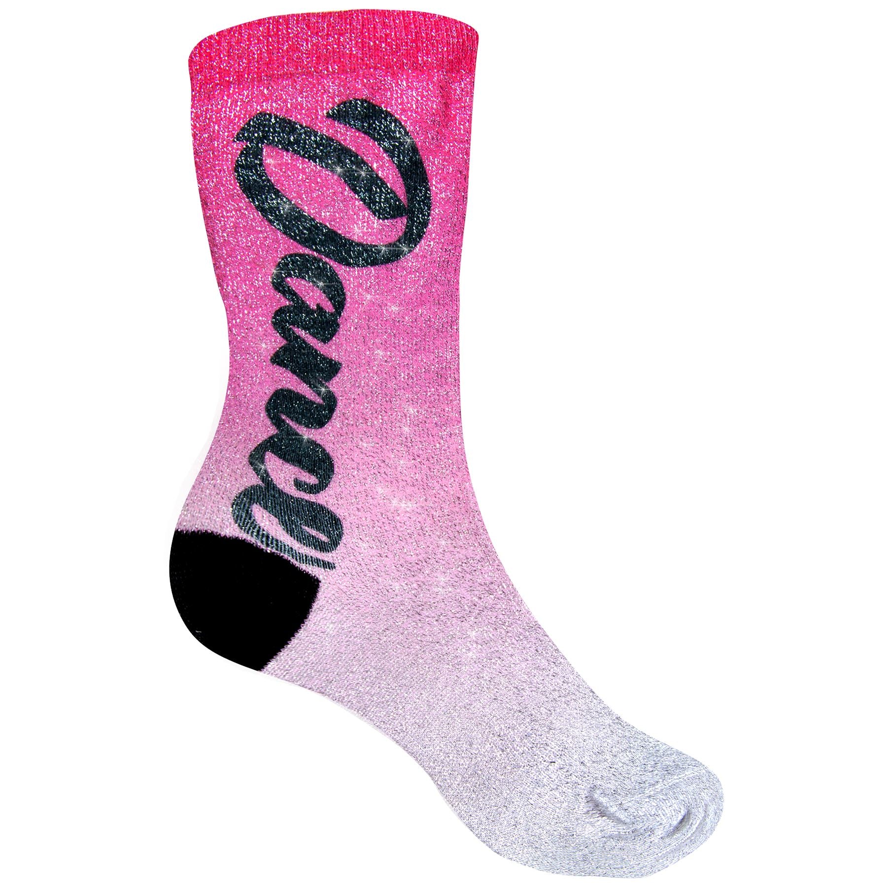 Shimmer Kids Crew Socks (1 Pair), Full Color Dye Sub Socks Craftworks NW 
