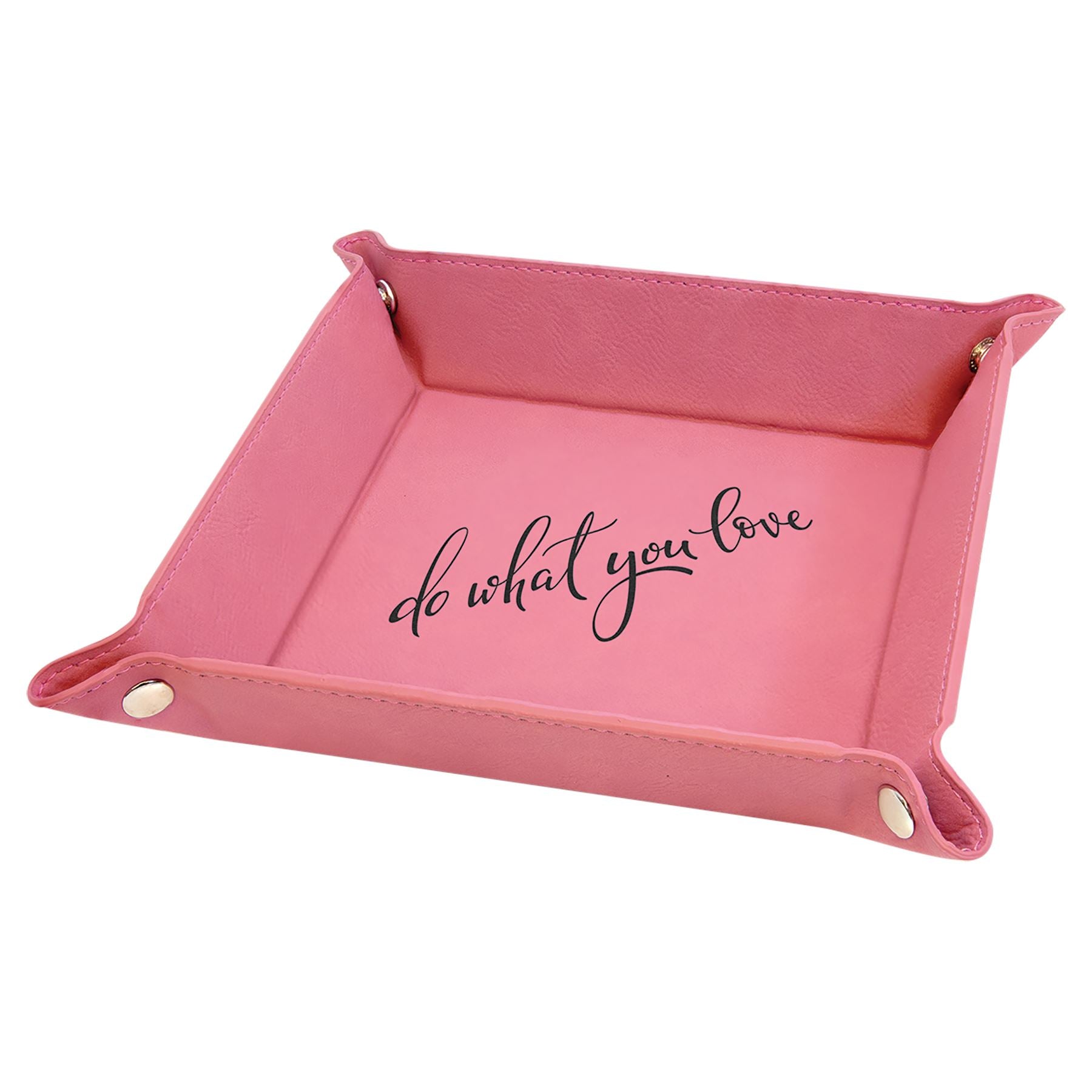 Snap-Up Tray, 6" x 6" Laserable Leatherette - Craftworks NW, LLC