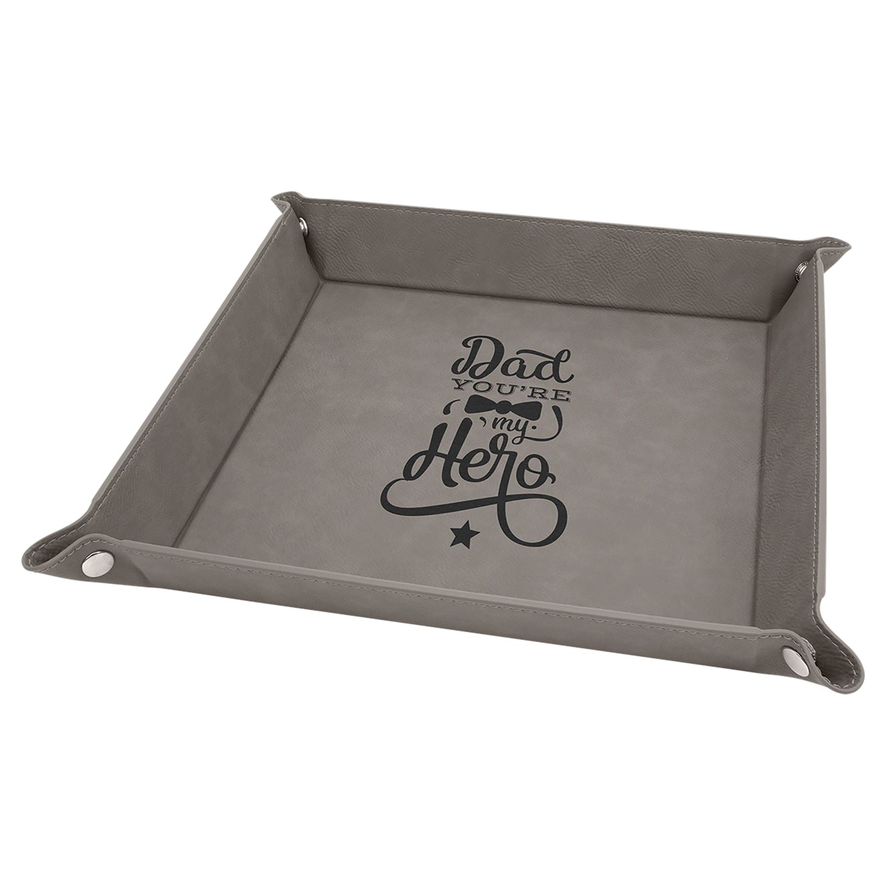 Snap-Up Tray, 9" x 9" Laserable Leatherette - Craftworks NW, LLC