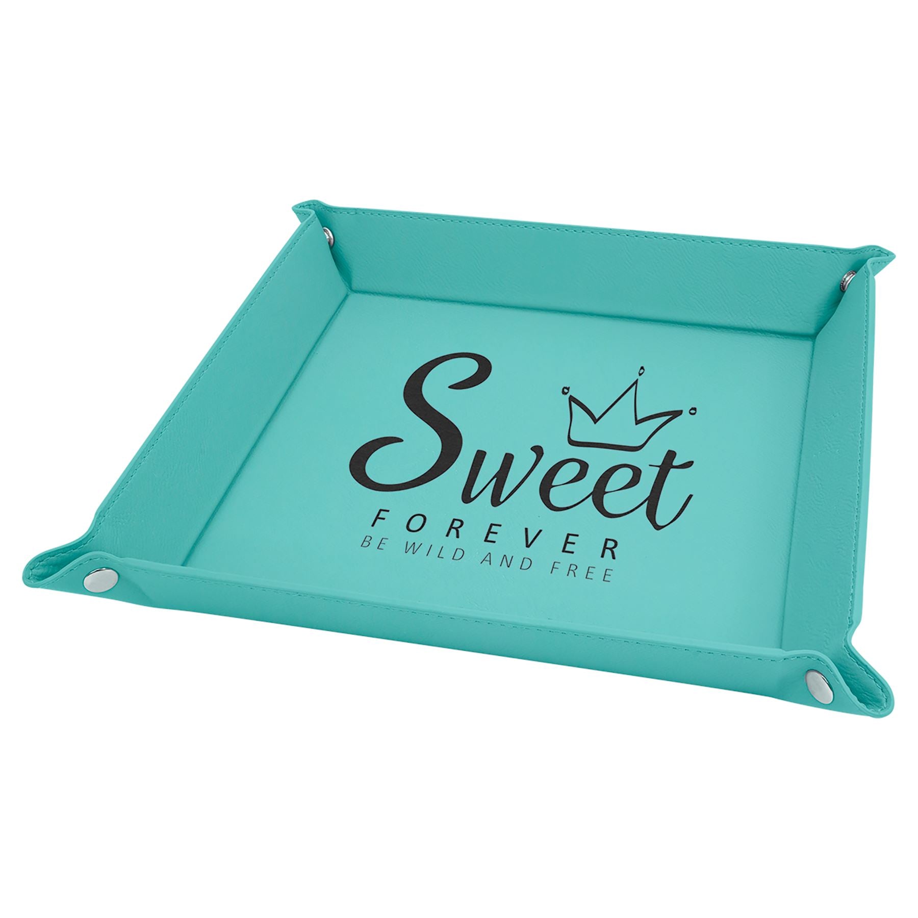 Snap-Up Tray, 9" x 9" Laserable Leatherette - Craftworks NW, LLC