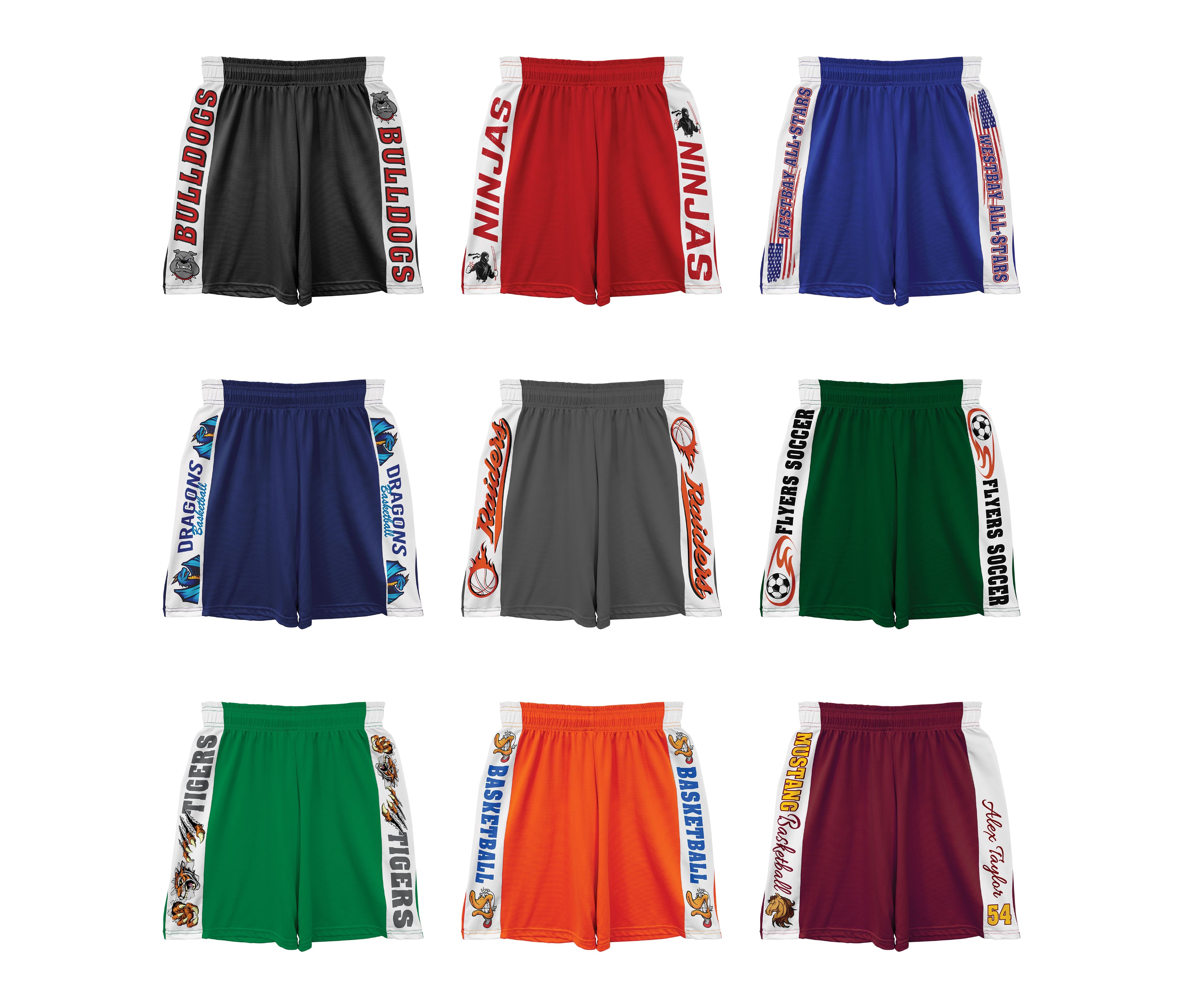 Subli-Tru Shorts, Youth, Full Color Dye Sub Shorts Craftworks NW 