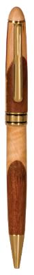 Wide Maple/Rosewood Pen - Craftworks NW, LLC