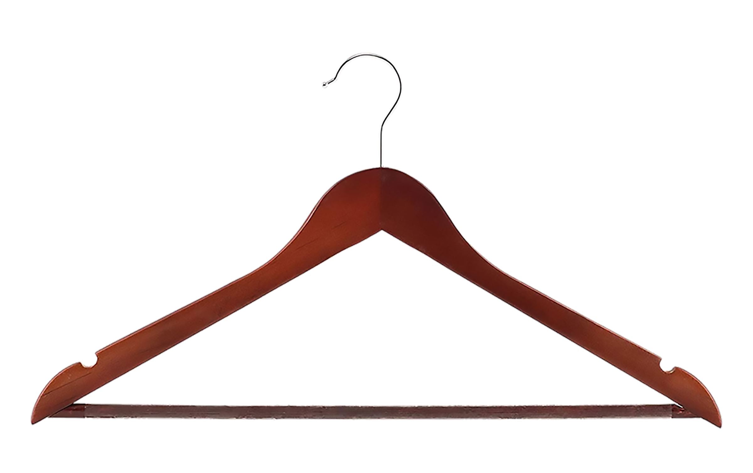 Wooden Suit/Clothes Hangers, Laser Engraved Hangers Craftworks NW Cherry 1-Side None