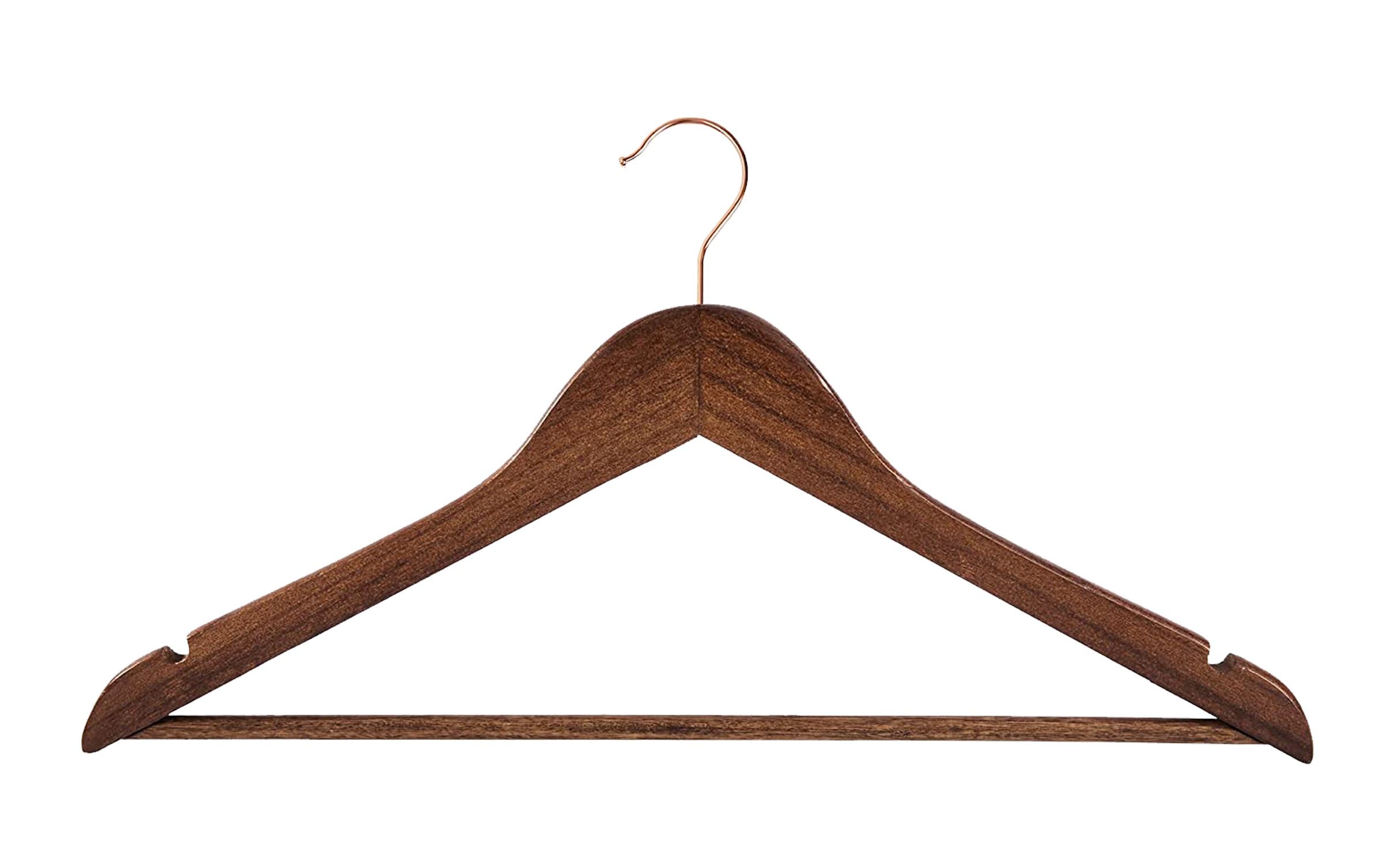 Wooden Suit/Clothes Hangers, Laser Engraved Hangers Craftworks NW Walnut 1-Side None